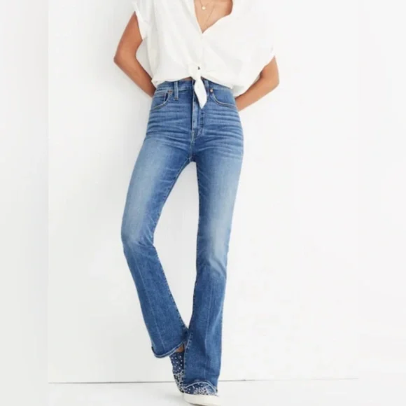 Madewell Skinny Flare Jeans in Fairson Wash Size 30 - Picture 1 of 3